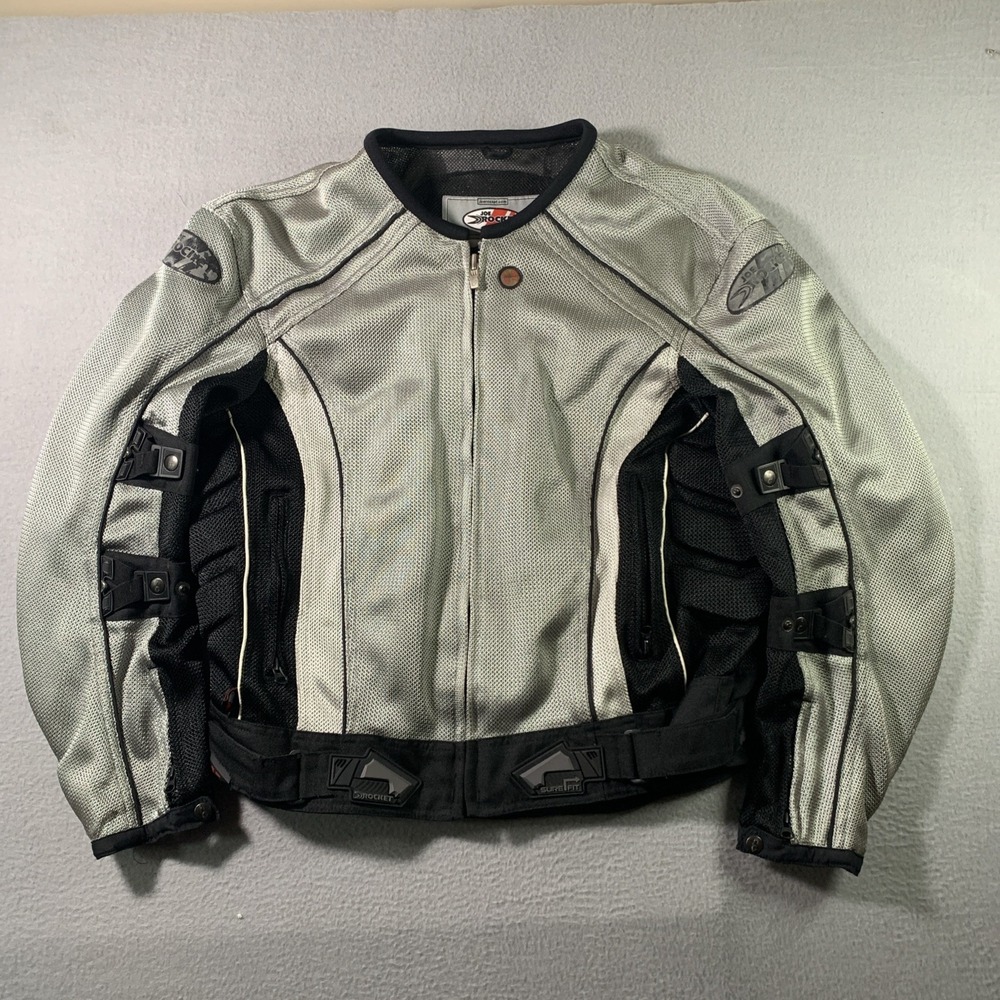 Joe Rocket Phoenix 4.0 Mesh Motorcycle Jacket W/O Inner Liner Gray Black L